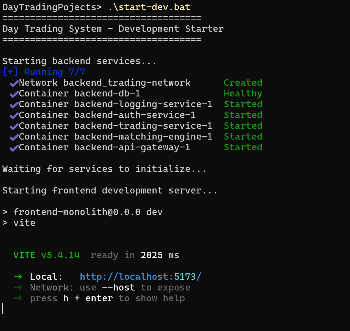 DayTradingPlatform screenshot